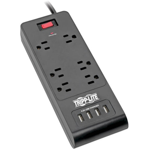 Tripp Lite Protect It! TLP664USBB 6-Outlet Surge Suppressor/Protector