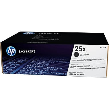 HP 25X (CF325X) LaserJet M806 Enterprise MFP flow M830 High Yield Black Original LaserJet Toner Cartridge (34500 Yield) (For the LaserJet Ent MFP Flow M830z Printer Only Yield is 40000)